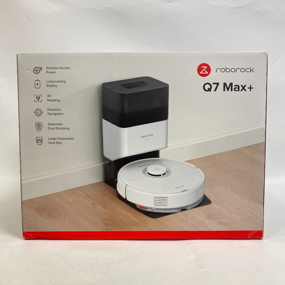 Q7Max+ ロボロック roborockロボット掃除機 強力吸引 自動充電 3次元稼働ブラシ 水拭き ホワイト