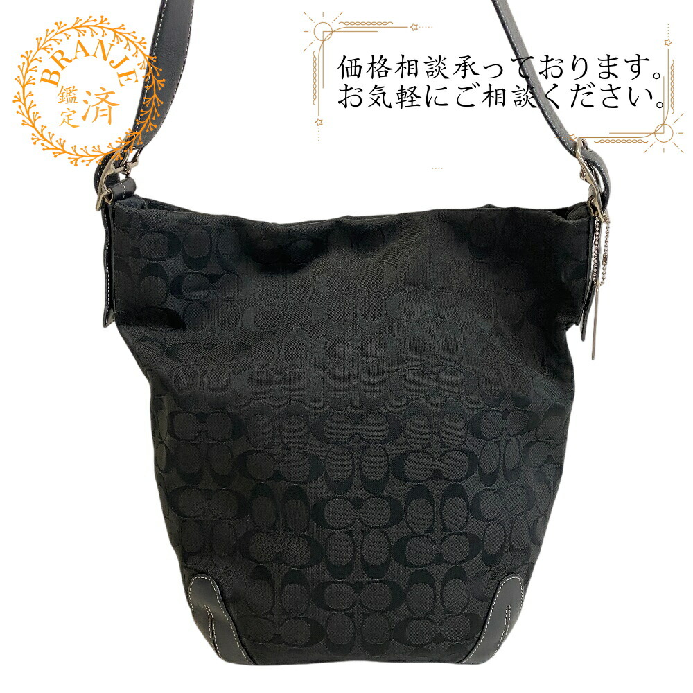 COACH コーチ 6083 シグネチャー ショルダーバッグ バッグ カバン 斜めがけ 肩掛け ブランド ブラック レディース
