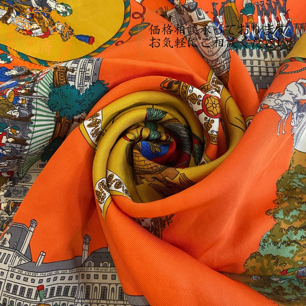 楽天市場】エルメス HERMES スカーフ カレ 70 カレ70 ピケ ハートの