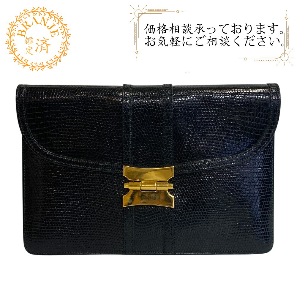 HERMES エルメス セカンドバッグ レザー クラッチバッグ バッグ カバン ブランド セカンドバッグ ブラック レディース