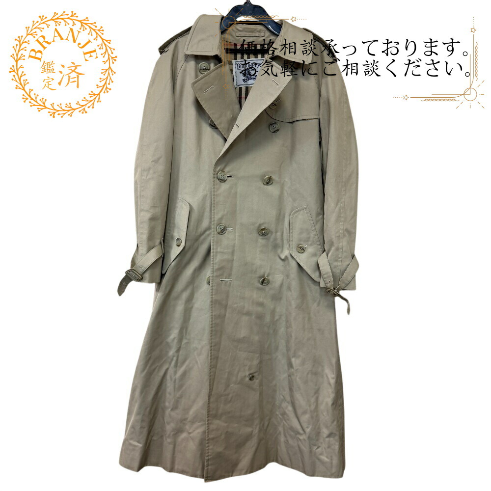BURBERRY バーバリー ヴィンテージ ノバチェック裏地 トレンチコート ベージュ レディース