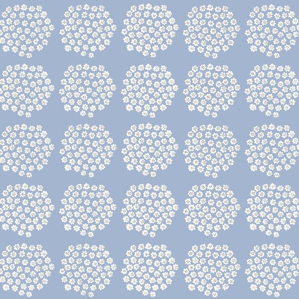 marimekko マリメッコ 壁紙 PUKETTI プケッティ スカイブルー 70cm×10.05m 北欧デザイン 輸入壁紙 新品未使用