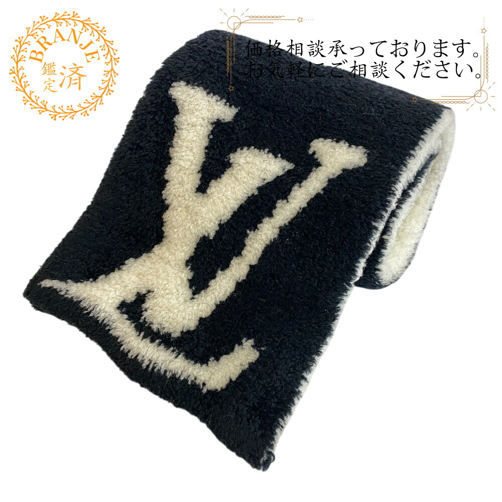 LOUIS VUITTON ルイヴィトン ルイヴィトン M79399 えり巻き コンフィー LVロゴタイプ えり巻き ブランド名 黒いこと メンズ