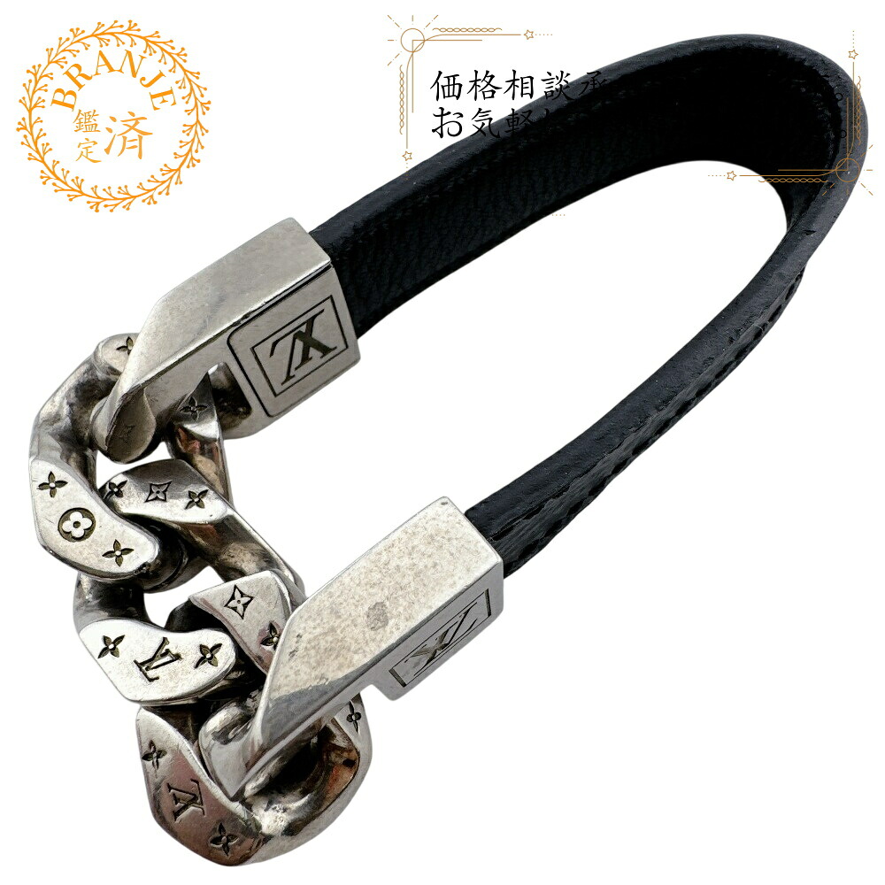 LOUIS VUITTON ルイヴィトン ルイヴィトン M6552 ブラスレ モノチェーン モノグラムエクリプス ブレスレット ブランド アクセサリー ブラック