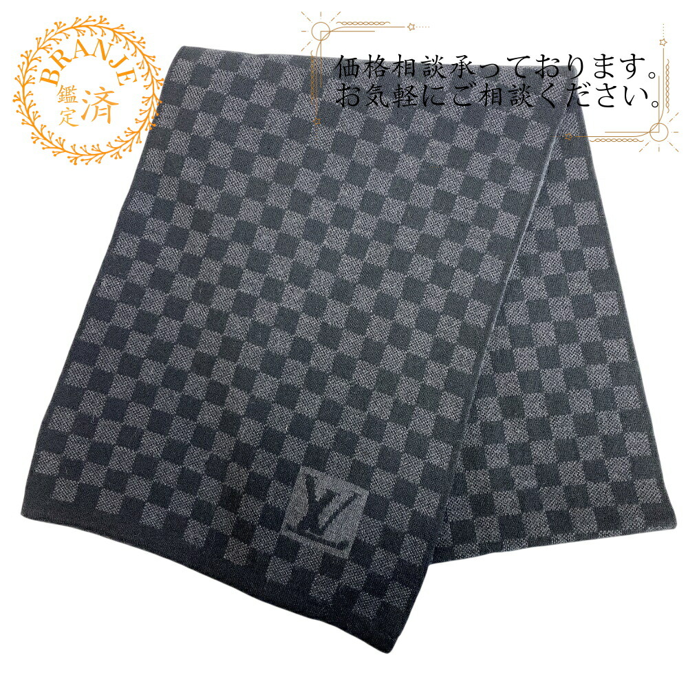 LOUIS VUITTON ルイヴィトン ルイヴィトン M74200 エシャルプ・プティ ダミエ えり巻き ブランド名 黒いこと