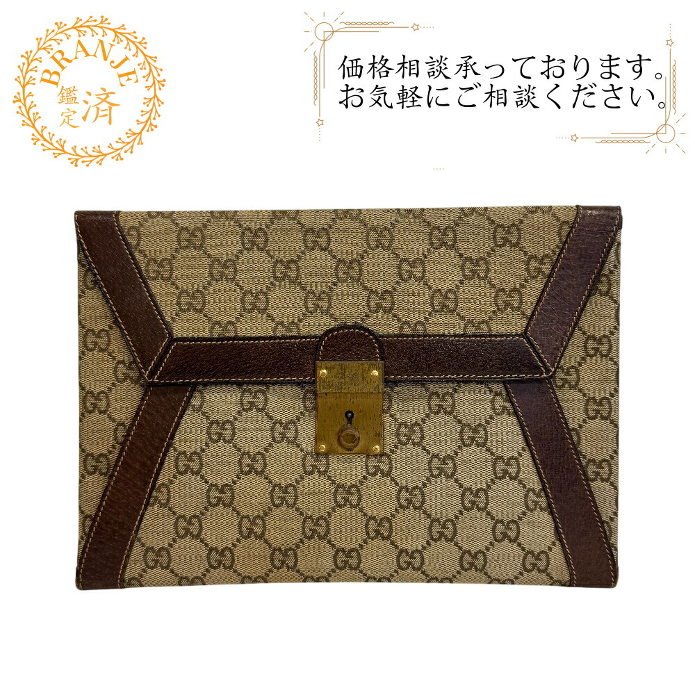 楽天市場】GUCCI オールドグッチ セカンドバッグ GG クラッチバッグ