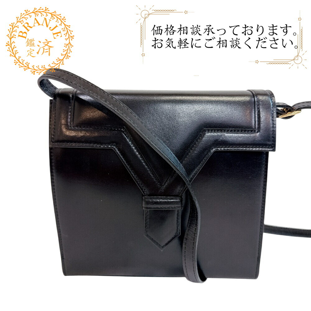 SAINT LAURENT サンローラン ヴィンテージ ショルダーバッグ バッグ カバン 斜めがけ 肩掛け ブランド ブラック
