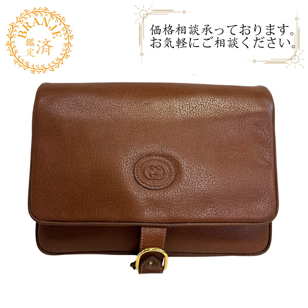 GUCCI グッチ 年寄りのグッチ 滅多にない ヴィンテージ GGロゴタイプ クラッチペダル 合切袋 二つ目御徒面子 御徒面子 嚢 ブランド名 クラッチペダル御徒面子 メンズ レディース 赤銅色