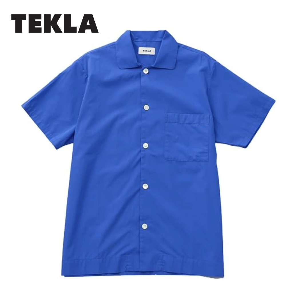 TEKLA テクラ パジャマ ルームウェア Sサイズ 半袖シャツ SWE-RB ロイヤルブルー｜BRANJE 店