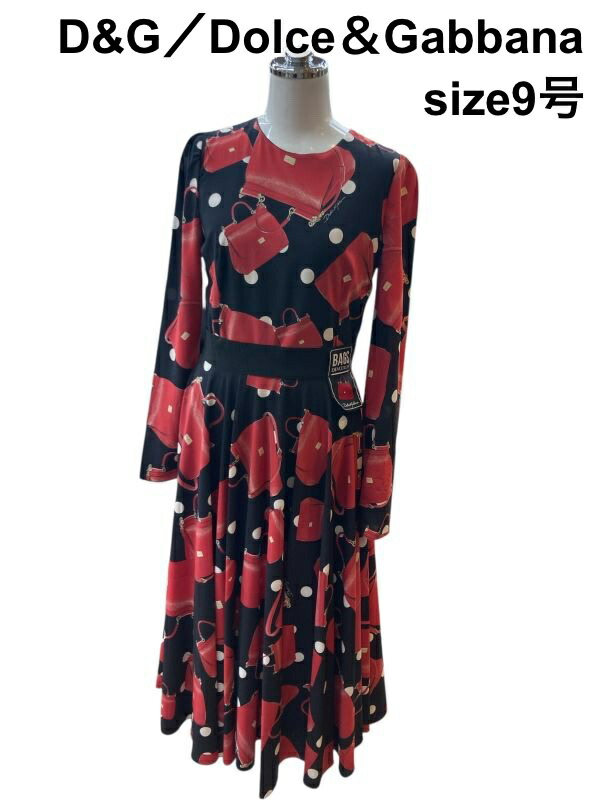 楽天市場】美品 D&G ドルチェ＆ガッバーナ ワンピース 黒 サイズ26/40