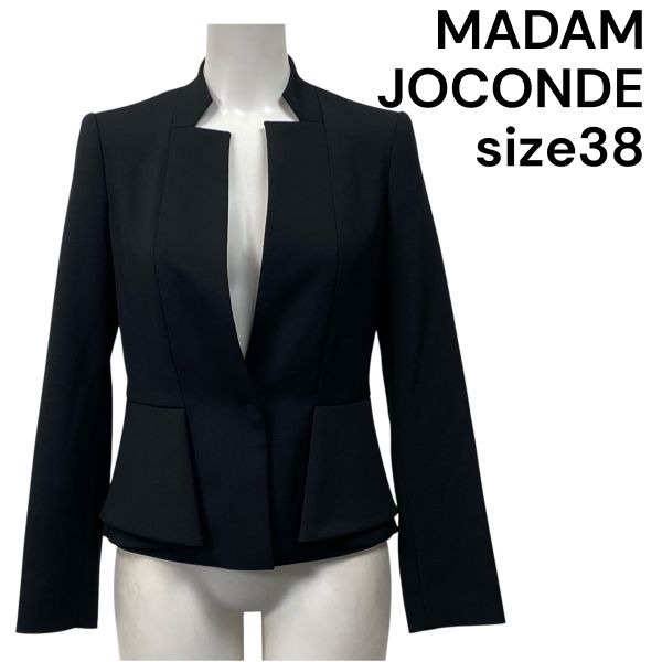 【中古】マダムジョコンダ MADAM JOCONDE ペプラム上衣 否色合い 38 M 9号 レディース S5V148