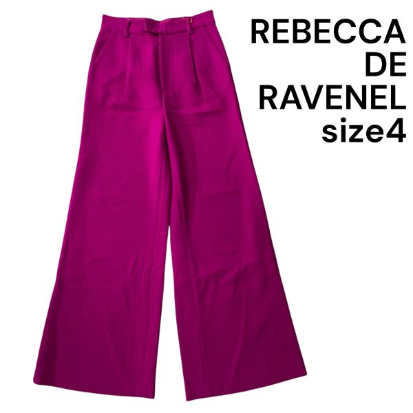 【中古】美品 レベッカデラヴェネル REBECCA DE RAVENEL 広広としたズボン下 絨毛 4 S 7号 レディース S5V143 ボトムス-レディースファッション-パンツ