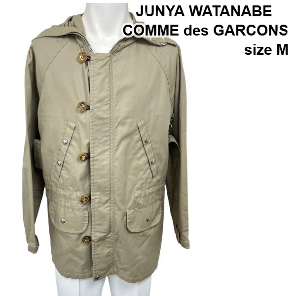 【中古】ジュンヤワタナベコムデギャルソン JUNYA WATANABE COMME des GARCONS 厚地の外套 ベージュ 綿 M メンズ S5W147