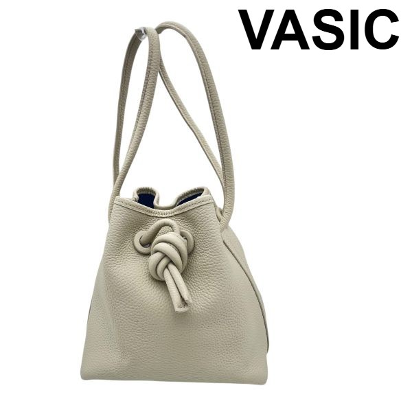 【中古】ヴァジック VASIC バケットバッグ ボンド ミニ BOND MINI ベージュ レザー レディース S5Y508|BRANKASTA 店