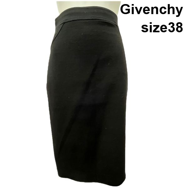 【中古】ジバンシー Givenchy ロング スカート マーメイドスカート ジップ 黒 ウール 38 M 9号 レディース S5X008 10,419円