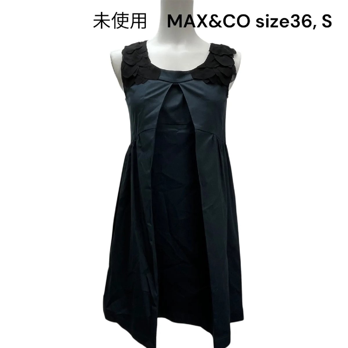 【中古】未使用 マックスアンドコー MAX&CO コットン ワンピース 36、 S レディース S5Q683|BRANKASTA 店