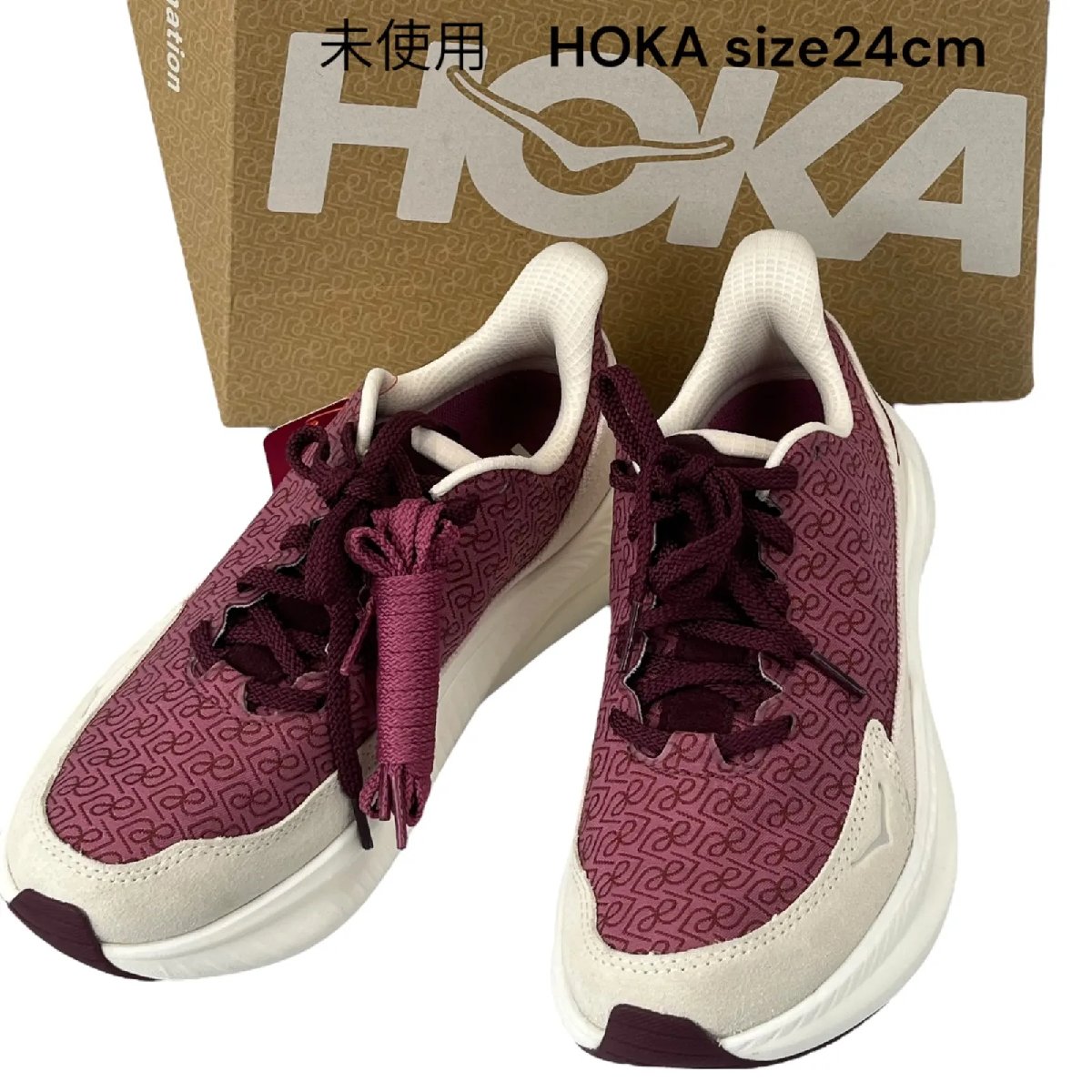 【中古】未当て嵌めるHOKA×リフォーメーション MACH 6 LS REFORMATION スニーカー 24.5糎 レディース S5S646