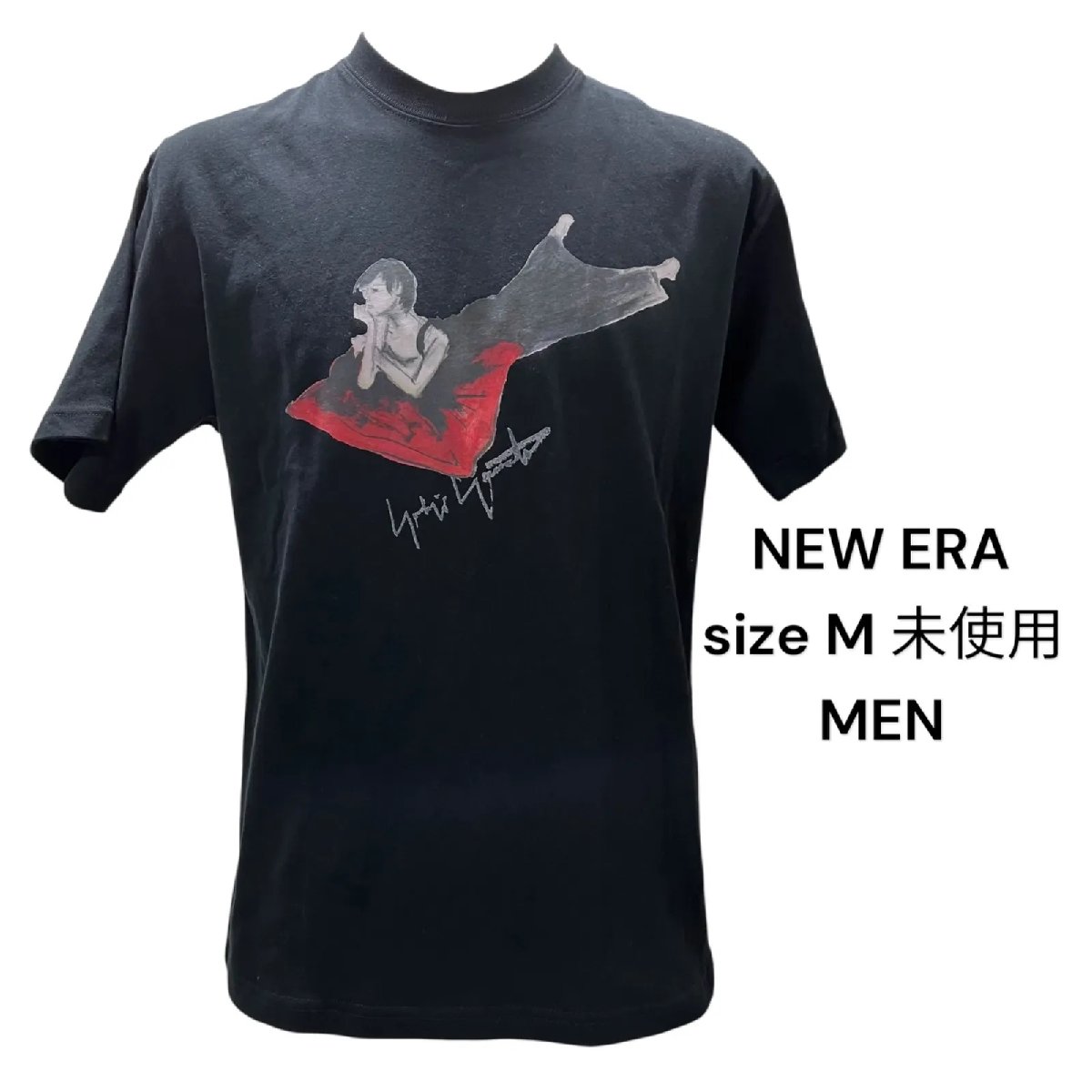 【中古】未使用 ニューエラ NEW ERA Tシャツ 半袖 黒 サイズM メンズ S5T202