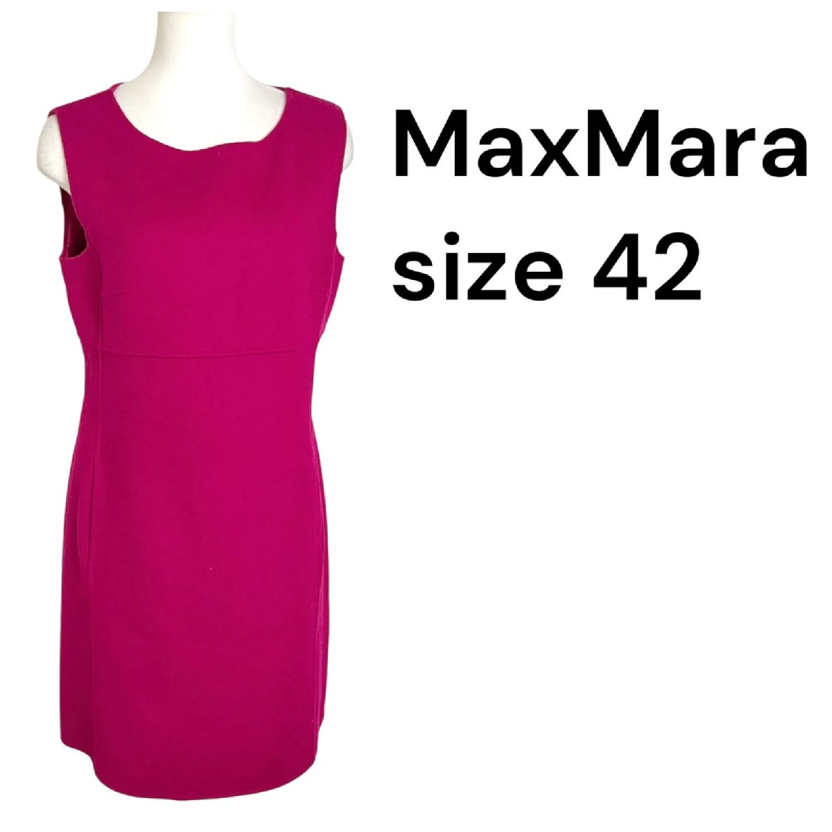 【中古】マックスマーラ ウィークエンド MaxMara weekendノースリーブ ワンピース紫 パープル レディース size 42 S5U008｜BRANKASTA 店