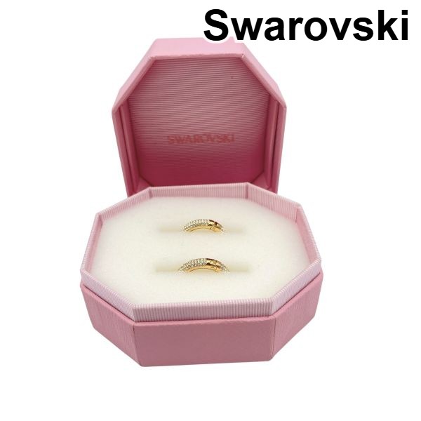 【中古】スワロフスキー Swarovski ピアス Dextera フープ クリスタル パヴェ ゴールド色 レディース 6V225 16,335円