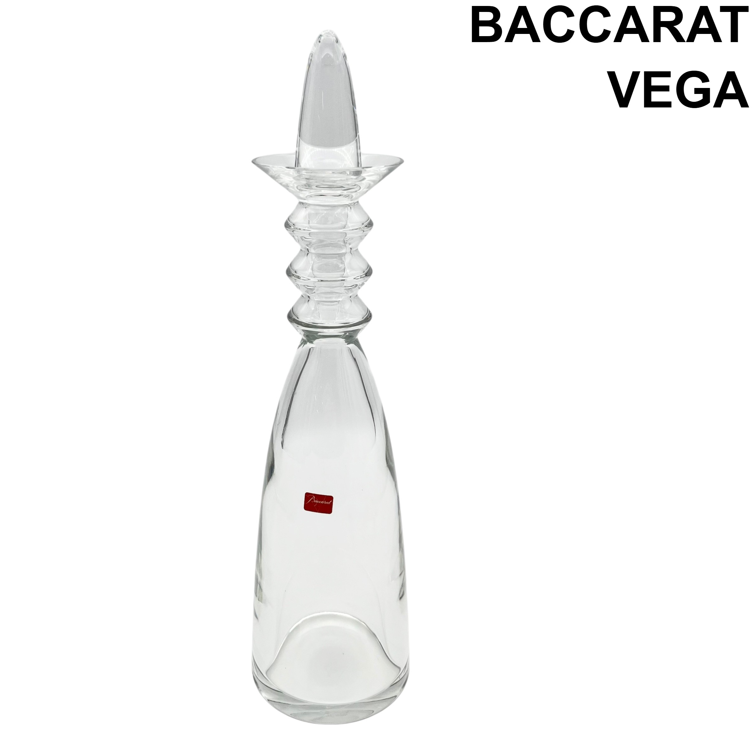 【中古】バカラ BACCARAT デキャンタ ベガ VEGA 廃盤ひな形 サヴィネル＆さくら色 Savinel \u0026 Roze 1995年 結晶硝子 6V398