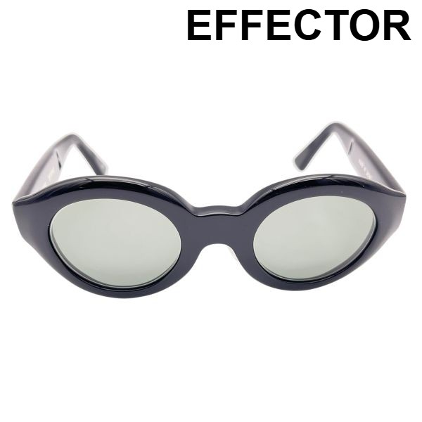 【中古】エフェクター EFFECTOR サングラス メンフィス MEMPHIS オーバル・トイグラス ブルース ロック 黒 アセテート メンズ 6V461｜BRANKASTA 店