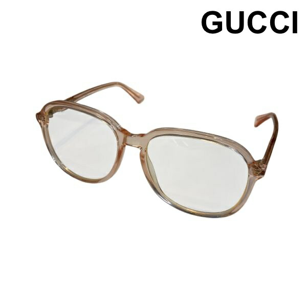 【中古】グッチ GUCCI 度なし眼鏡 黒眼鏡 独居室ひな形 豆の町 ロゴタイプ入り口・入口 クリアピンクブラウン 5616 140 レディース Z6B542