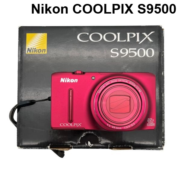 【中古】ニコン Nikon デジタル写真機 COOLPIXS9500 クールピクス Wi-Fi SD歌留多 家電 赤いこと 6V498