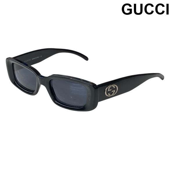 【中古】グッチ GUCCI 真四角 黒眼鏡 GG2409/S インターロッキング 黒いこと 4919 135 ユニ一発やる Z6C933