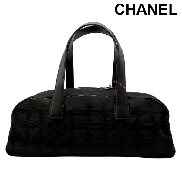 【中古】シャネル CHANEL ミニボストンバッグ ニュートラベルライン ハンドバッグ ココマーク ナイロン A15828 黒 レディース 6V646｜BRANKASTA 店