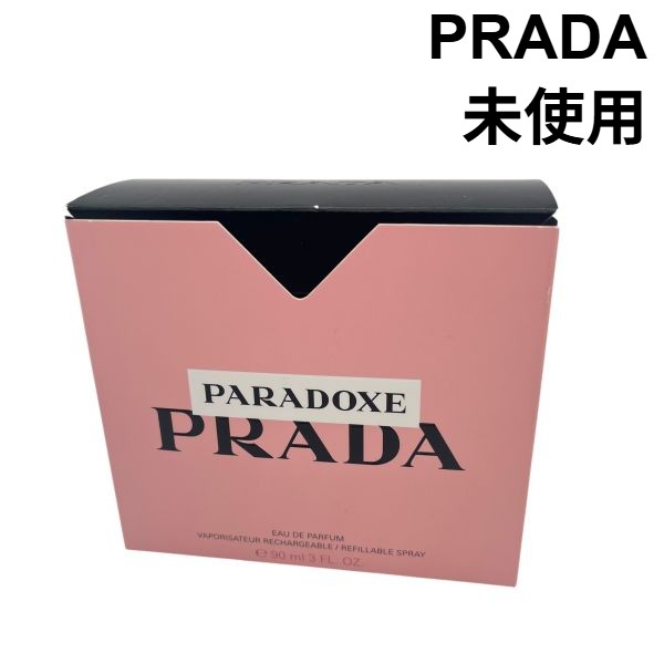【中古】未当て嵌める プラダ PRADA オーデパルファム Paradoxe Eau de Parfum 逆説 ホワイトフラワーブーケ さくら色 約30mL レディース S6B051