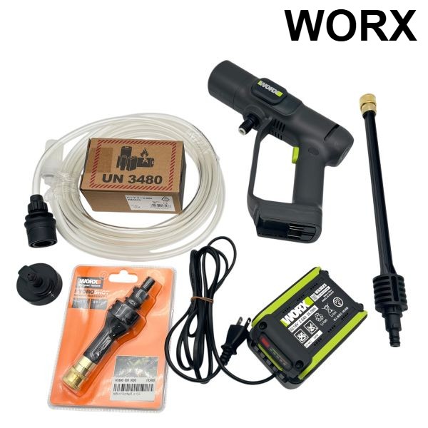 【中古】ワークス WORX 高圧洗浄機 20V充電式コードレス ハイドロショット 高圧洗浄ガン ユニセックス 6V149