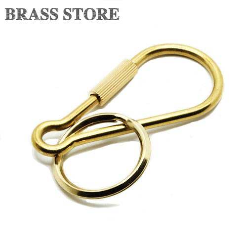 【楽天市場】BRASS STORE ブラスストア / 真鍮 ネジカラビナ キーホルダー（二重リング1個）ブラス カラビナ キーホルダー キー