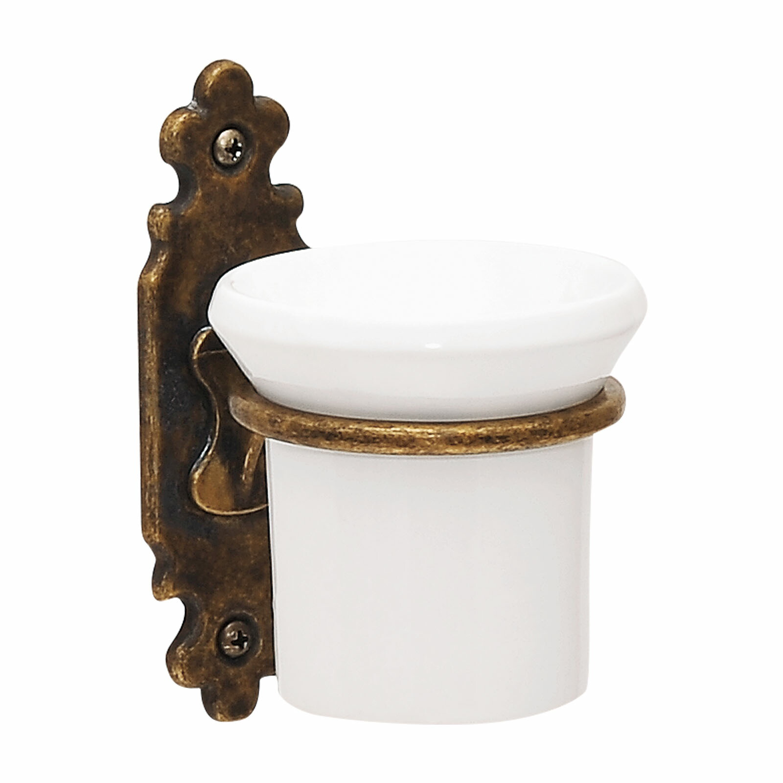 アンティーク　エナメル製壁掛けカップホルダー 楽天市場】グラスホルダー 壁付け おしゃれ 高級 真鍮 コップホルダー