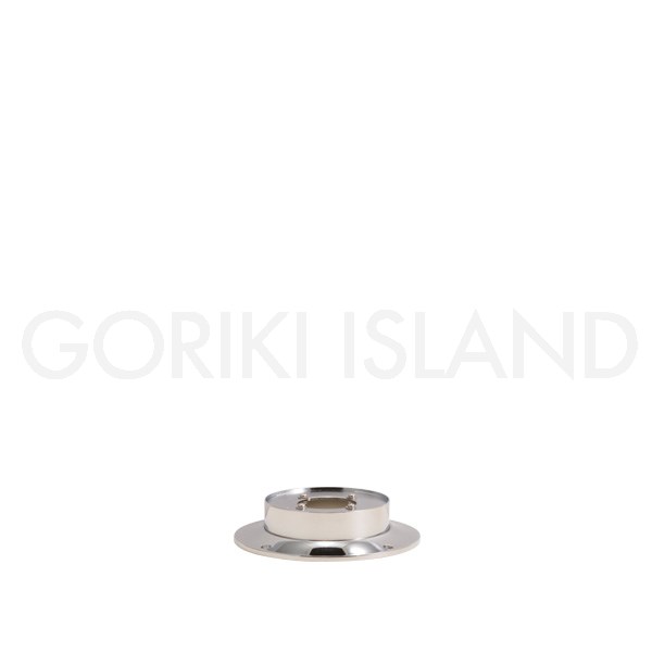 【在庫限り】 GORIKIISLAND EN SS CR≫オプション ポール マリンランプ用 地面 縦型設置 ガーデン ポーチ ライト 高さ 3.9cm 真鍮製 ノーマルサイズ照明 BH1000(LOW)/BH1010(LOW)/BH1012 用 クール モダン ビス付き クローム仕上げ シルバー 銀色