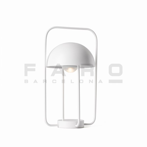 【在庫限り】 FARO BARCELONA JELLYFISH White portable lamp≫スタンド ポータブル 持ち運び ライト テーブル リビング タッチセンサー 調光可 USB充電式 置き型 コードレス おしゃれ モダン シンプル スタイリッシュ 室内用 LED 白色｜ゴーリキアイランドブラス