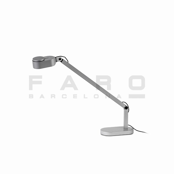 【在庫限り】 FARO BARCELONA INVITING LED Grey table lamp≫スタンド テーブルライト ベッド ソファサイド 間接照明 寝室 リビング 調光 角度調節可 置き型 コンセントコード式 おしゃれ モダン シンプル スタイリッシュ 北欧 ナチュラル 室内用 LED 100-240V 灰色