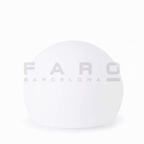 FARO BARCELONA BALDA-G White special lamp≫ボール型 球体 ポータブル ガーデン ムーン ライト 屋外照明 アウトドア 直径50cm ラージサイズ 置き型 コンセントコード式 おしゃれ モダン シンプル スタイリッシュ 北欧 防雨 IP55 ビス 電球付属 1灯 LED 白色