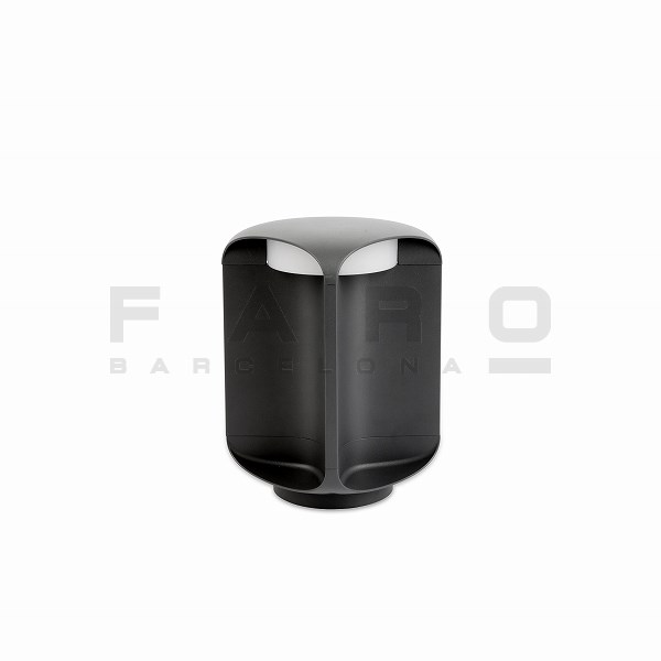 FARO BARCELONA BU-OH LED Dark grey beacon lamp h26cm≫ガーデン アプローチ ポーチ ポールライト 屋外 テラス ウッドデッキ 照明 外灯 門灯 間接照明 置き型 四角 直接結線 おしゃれ モダン シンプル スタイリッシュ 防雨 IP65 ビス付属 LED 100-240V 灰色