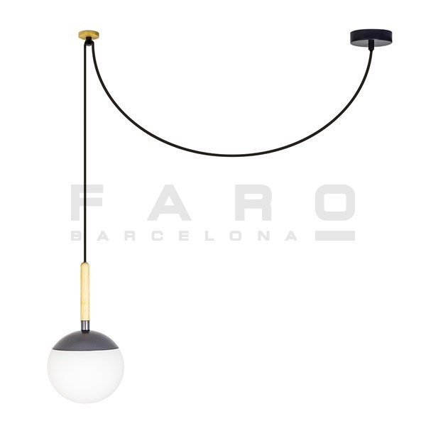 FARO BARCELONA MINE Grey pendant lamp≫室内点火装置 シャンデリヤ点火装置 吊り下げ 喫茶店 夕ご飯 リビング 勝手もと  丸形 木 嘱する引っ掛かりで高さ合わせる可 天後ばらい 身をもって結線  今めかしい 今めかしい 分かりやすい 今めかしい 北欧  室内用 螺子釘 白熱電球嘱する LED    100-240V 薄墨色