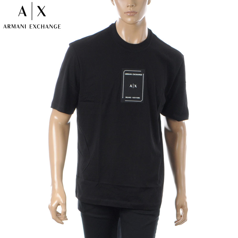 【A/X Armani Exchange】8NZTCJ 半袖Tシャツ ブラック アルマーニ エクスチェンジ ARMANI EXCHANGE ARMANI EXCHANGE A