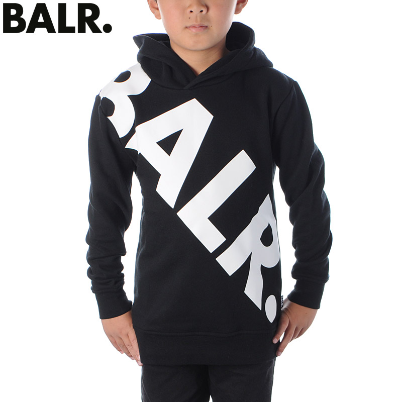 100 安い パーカー Hoodie Logo Tilted キッズ ブランド プルオーバー スウェット パーカー Balr ボーラー Kids 秋冬セール ブラック B Www Ernestokruger Com