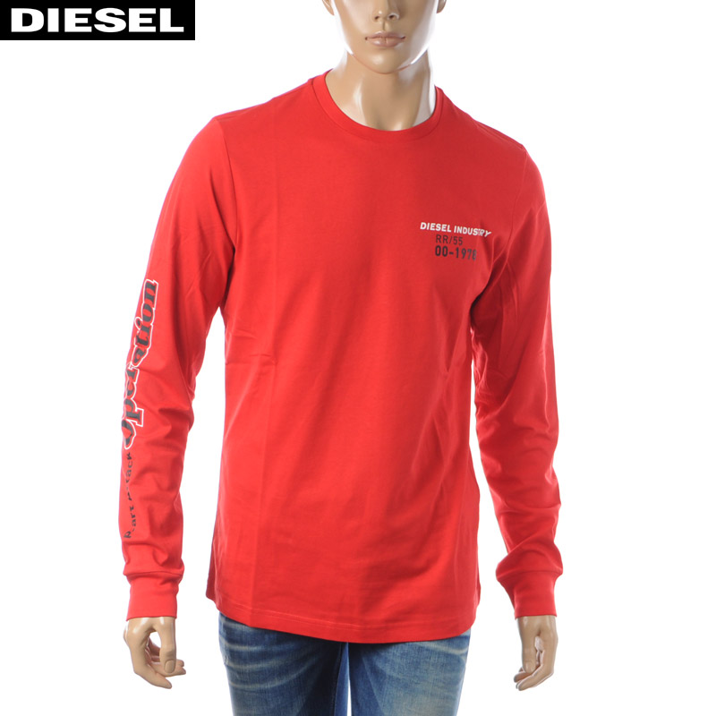 ディーゼル Diesel 労働者の一団平頚tシャツ 長袖 ロンt メンズ ブランド T Diegos Ls K25 A 0grai 赤 21秋冬新作 Upntabasco Edu Mx