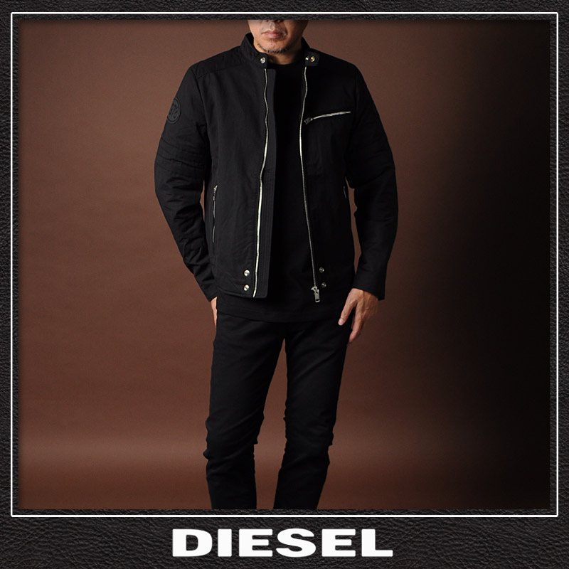 ディーゼル DIESEL コットンライダースジャケット ブルゾン