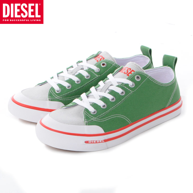 関税送料無【DIESEL】スニーカー Dロゴ バイカラー ローカット org.jpg