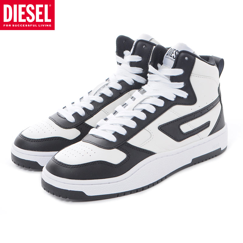 楽天市場】ディーゼル DIESEL レザースニーカー ハイカット