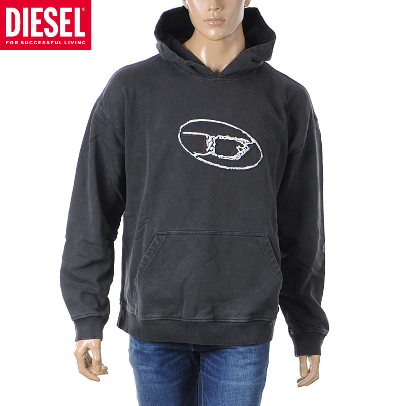 DIESEL パーカ s-macs-hood-l3 DIESEL ディーゼル パーカ S-MACS-HOOD-L3 フーディ ブラック