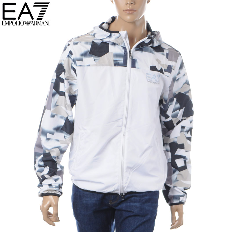 white ea7 jacket