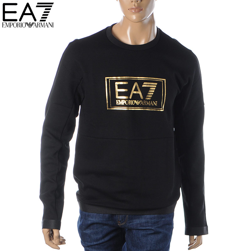 楽天市場】エンポリオアルマーニ EA7 EMPORIO ARMANI クルーネックスウェット トレーナー メンズ ブランド 6KPM71 PJ07Z  ブラック : BRAVAS