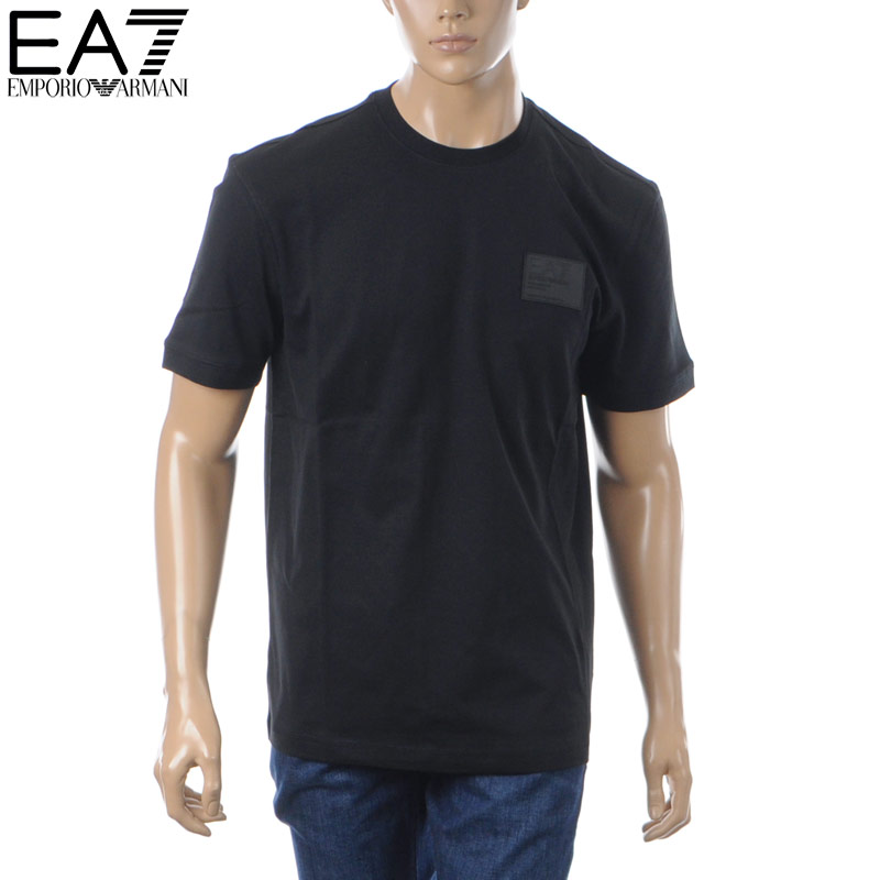 ＊エンポリオアルマーニ＊ Tシャツ 人気 ブラック EMPORIO ARMANI エンポリオアルマーニ Tシャツ T-SHIRT